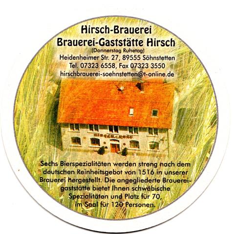 steinheim hdh-bw söhnstetter rund 3b (215-o hirsch brauerei)